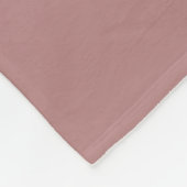 Fett Minimalistische Dusty Rose Retro Custom Weddi Fleecedecke (Ecke)