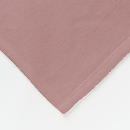 Fett Minimalistische Dusty Rose Retro Custom Weddi Fleecedecke (Ecke)