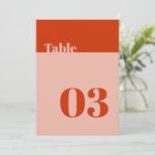 Fett Minimalistische Orange Pink Hochzeitsszene Ti (Stehend Vorderseite)