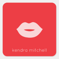 Fett Minimalistische Rosa Lippen Logo Makeust Arti