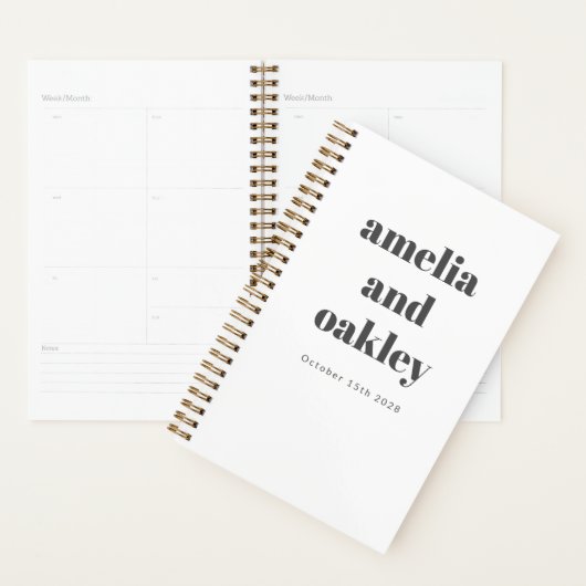 Fett Minimalistische Schwarz-weiße Retro Custom We Planer (Anzeige)