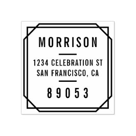 Fett Minimalistische Typografie-Rücksendeadresse Gummistempel