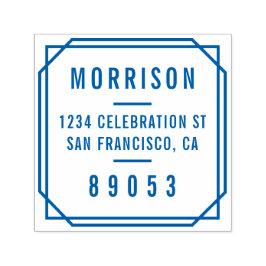 Fett Minimalistische Typografie-Rücksendeadresse Permastempel