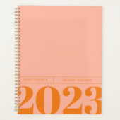 Fett Minimalistischer Tagesplaner Planer (Vorderseite)