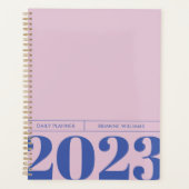 Fett Minimalistischer Tagesplaner Planer (Vorderseite)