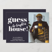 Fett Minimalistisches Foto Housewarming Party lade (Vorne/Hinten)