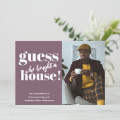 Fett Minimalistisches Foto Housewarming Party lade (Stehend Vorderseite)