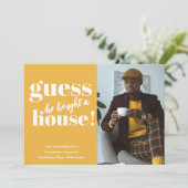 Fett Minimalistisches Foto Housewarming Party lade (Stehend Vorderseite)