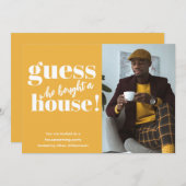 Fett Minimalistisches Foto Housewarming Party lade (Vorne/Hinten)