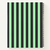 Fett Minze Grün & Black Stripe Bullet Journal Notizblock (Rückseite)