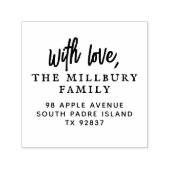 Fett mit Liebe benutzerdefinierter Familienname Rü Permastempel (Design)