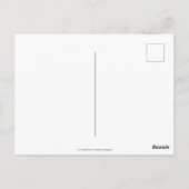 Fett Modern 3 Initialen Monogramm | Soft Blue Postkarte (Rückseite)