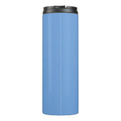 Fett Modern 3 Initialen Monogramm | Soft Blue Thermosbecher (Rückseite)
