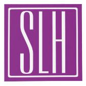 Fett Modern 3 Initialen Monogramm | Weiß und Lila Würfel (Rechts)