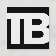 Fett Modern Black Beruflich 2 Letter Monogram