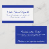 Fett modern, farbzeitgemäß telefonnummerkarte (Vorne/Hinten)