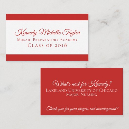 Fett modern, farbzeitgemäß telefonnummerkarte (Vorne/Hinten)