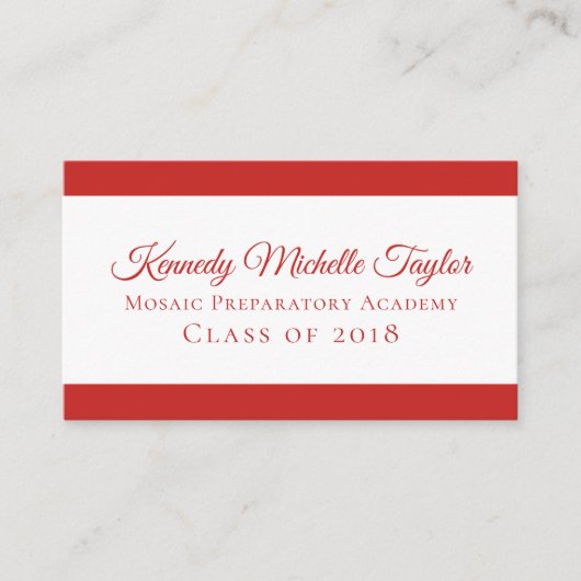 Fett modern, farbzeitgemäß telefonnummerkarte (Vorderseite)