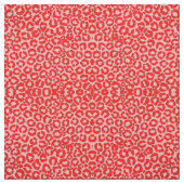 Fett Modern Red Roink Leopard Animal Print Stoff (Muster)