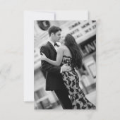 Fett modern Save the Date mit Foto Einladung (Rückseite)