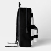 Fett modern Schwarz-weiß gestreift | INDIVIDUELLE  Bedruckter Rucksack (Links)