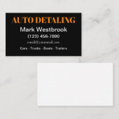 Fett Moderne Business Card für Auto Detection Serv Visitenkarte (Vorne/Hinten)