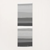 Fett Moderne, einfache Streifen Schwarz-weiß Yogamatte (Rückseite)