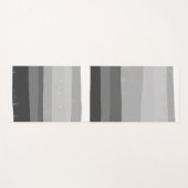 Fett Moderne, einfache Streifen Schwarz-weiß Yogamatte (Vorderseite (Horizontal))