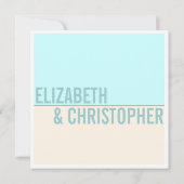 Fett Moderne Einladungen für Hochzeitsarbeiten (Rückseite)