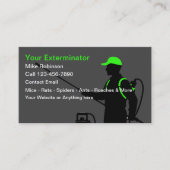 Fett moderne Exterminator-Visitenkarten für Schädl Visitenkarte (Vorderseite)