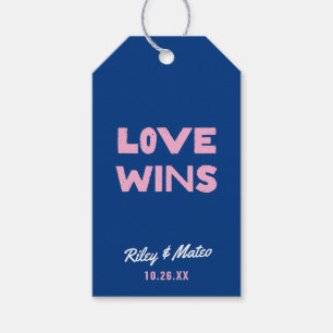 Fett Moderne LIEBE Bunte Gastgeschenk Hochzeit Geschenkanhänger