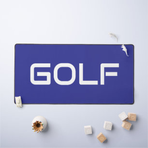Fett Moderne Weiße GOLF Text Tiefe Blaue Hintergru Schreibtischunterlage
