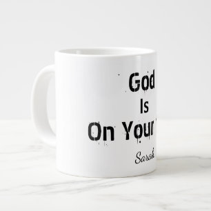 Fett Moderne Weiße Name Glaube Gott Ist Auf Deiner Jumbo-Tasse