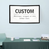 Fett moderner bearbeitbarer Text | Schwarz und Wei Banner (Messeveranstaltung)