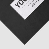 Fett moderner bearbeitbarer Text | Schwarz und Wei Seidenpapier (Ausschnitt)