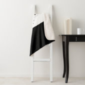 Fett moderner bearbeitbarer Text | Schwarz und Wei Sherpadecke (Beispiel)