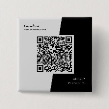 Fett moderner Beruflicher QR-Code schwarz und weiß