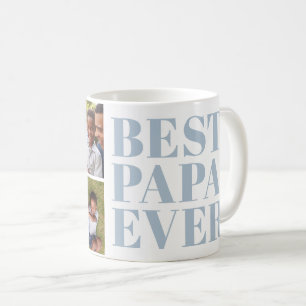Fett moderner Bester Papa überhaupt 3 Foto-Geschen Kaffeetasse