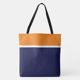 Fett moderner orangefarbener weißer Navy-Blauer Fa Tasche