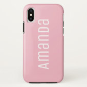 Fett Moderner Schriftart rosa Case-Mate iPhone Hülle (Rückseite)