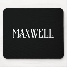 Fett Moderner Weißbrief Personalisierter Familienn Mousepad