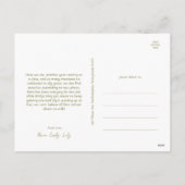 Fett Modernes Full Foto Happy Feiertagspostkarte (Rückseite)