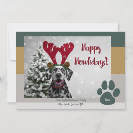Fett Modernes Haustier Lover Funny Christmas Foto Feiertagskarte