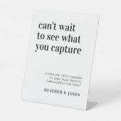 Fett modernes, hochauflösendes Kamerasymbol Sockelschild (Vorderseite)