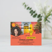 Fett Modernes Real Anwesen Listing Postkarte (Stehend Vorderseite)