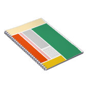 Fett modernes Retro-Farbblockdesign Notizblock (Rechte Seite)