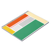 Fett modernes Retro-Farbblockdesign Notizblock (Linke Seite)