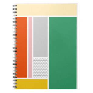 Fett modernes Retro-Farbblockdesign Notizblock