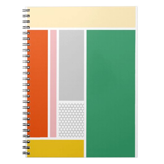 Fett modernes Retro-Farbblockdesign Notizblock (Vorderseite)