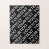Fett modernes Retro-Namen- oder Wortmuster Puzzle (Vertikal)